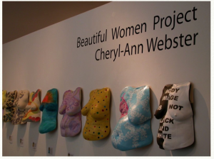 Plaster casts of real women. Image courtesy of Cheryl-Ann Webster, creator of the Beautiful Women Project